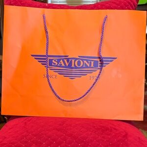 Orange Designer Shopping Bag